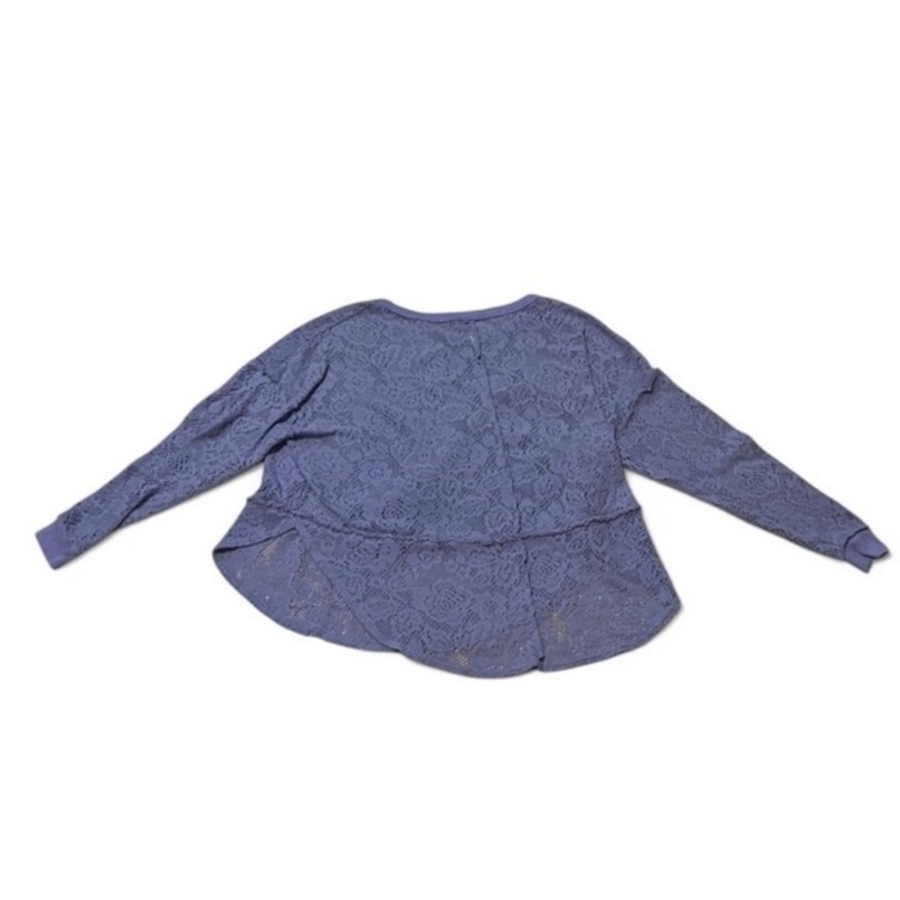 Free People Purple Glacier Not Cold In This Top Lilac Lace sweater, size XS.
